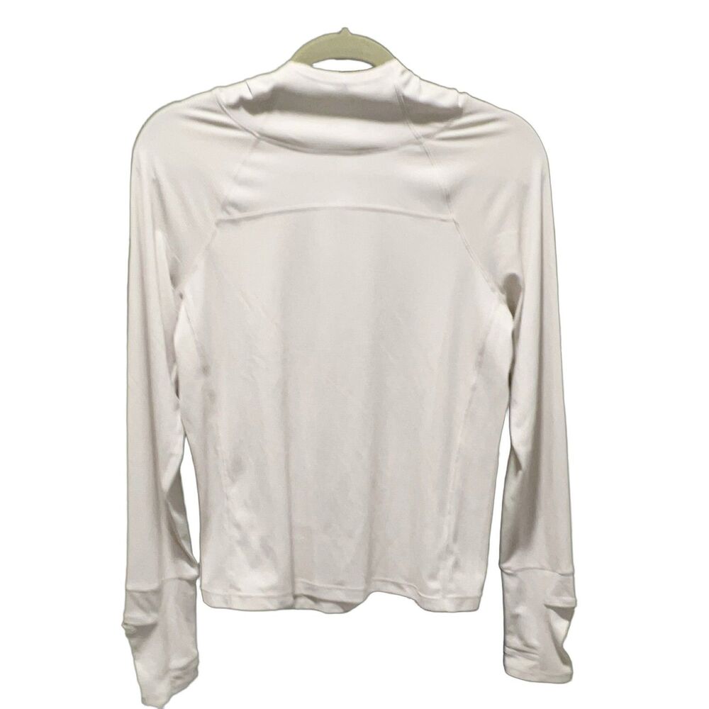 Oiselle Women's Hooded Long Sleeve Pullover Shirt Beige Athletic Small NWOT